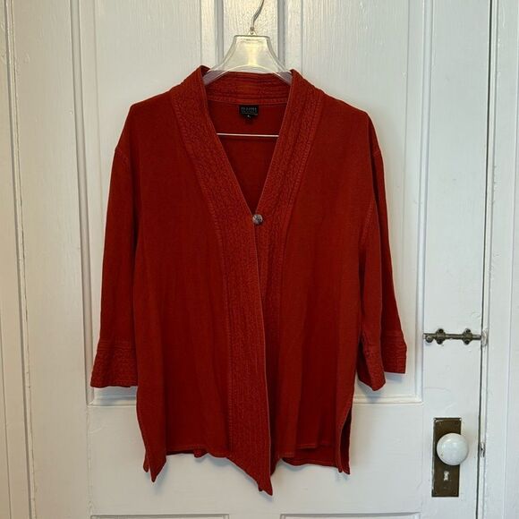 Diari cardigan wrap large 3/4 sleeve red - Picture 1 of 8